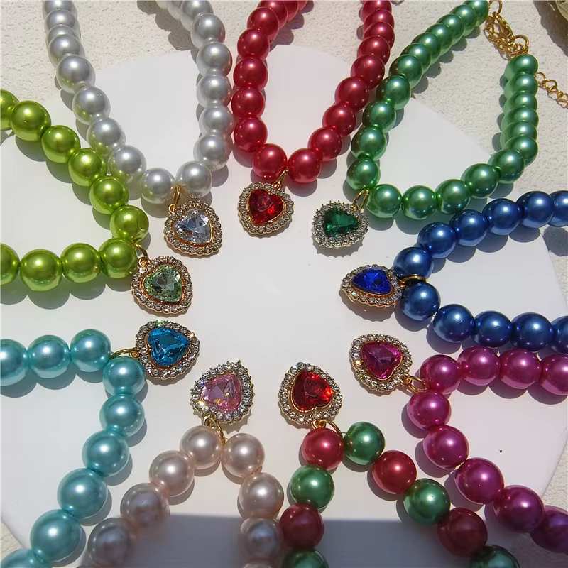 Collar de perlas grandes para perros pequeños y gatos - imagen 3