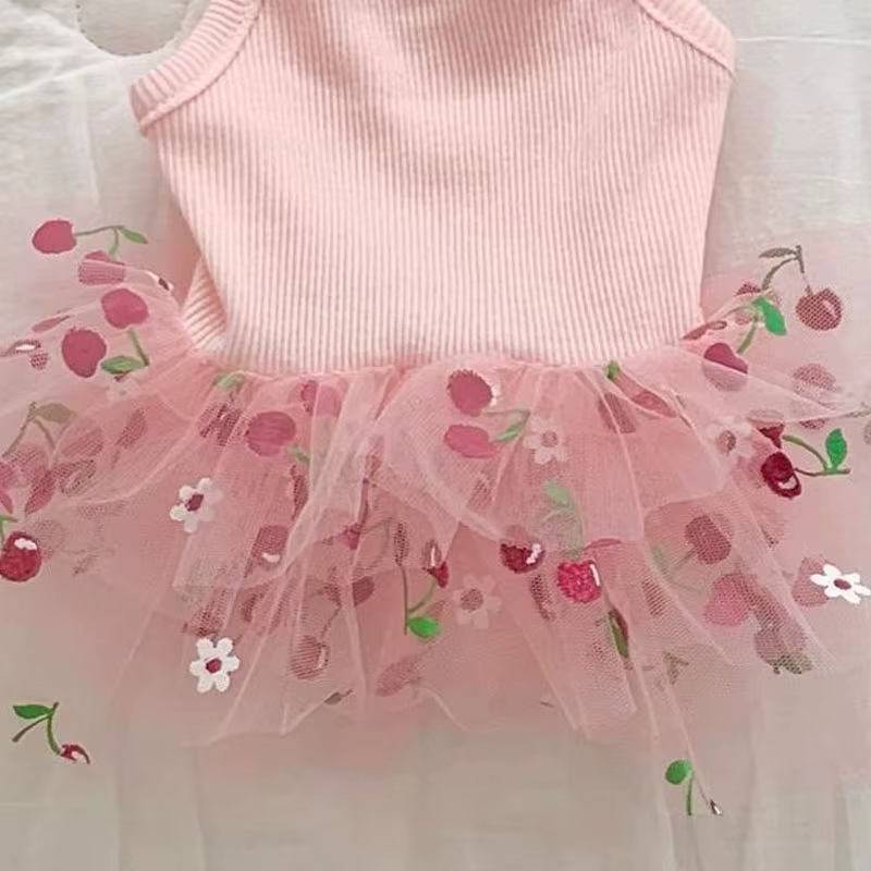 Vestido tutú rosa de verano para perros Shih Tzu y pequeños - imagen 4