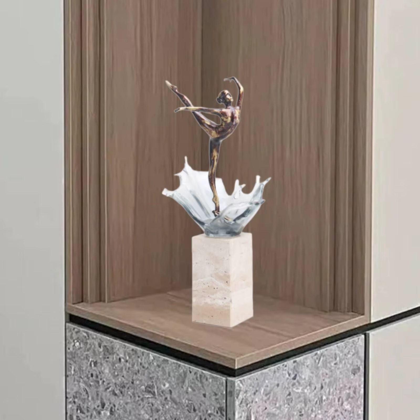 Figura de bailarina artística para mesa, adorno coleccionable de oficina - imagen 5
