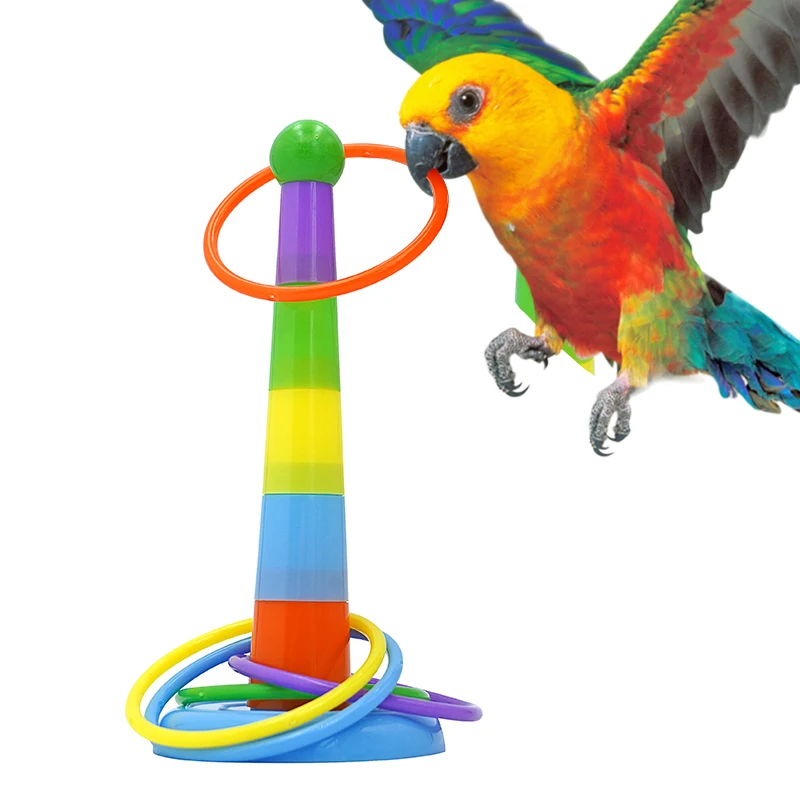 Juguete masticable para loro - anillos plásticos