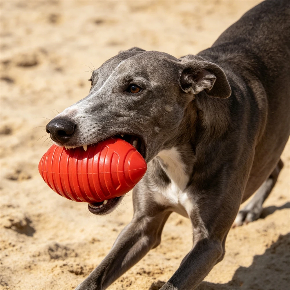 Juguete masticable TPR para perros – limpia dientes y entrena - imagen 4