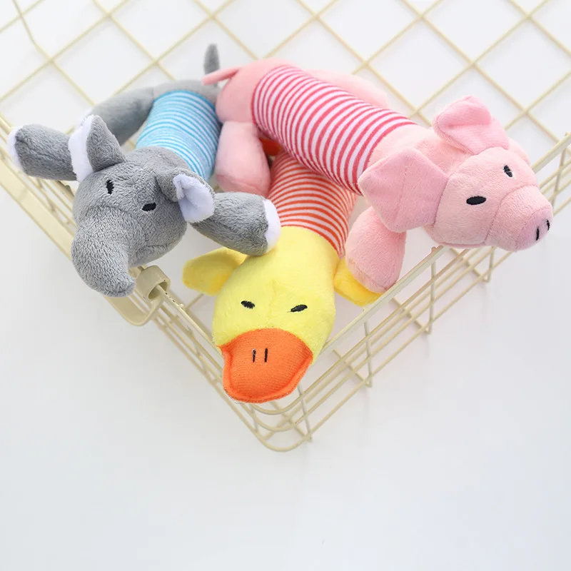 Juguetes de peluche con sonido para perros y gatos, animales suaves - imagen 3