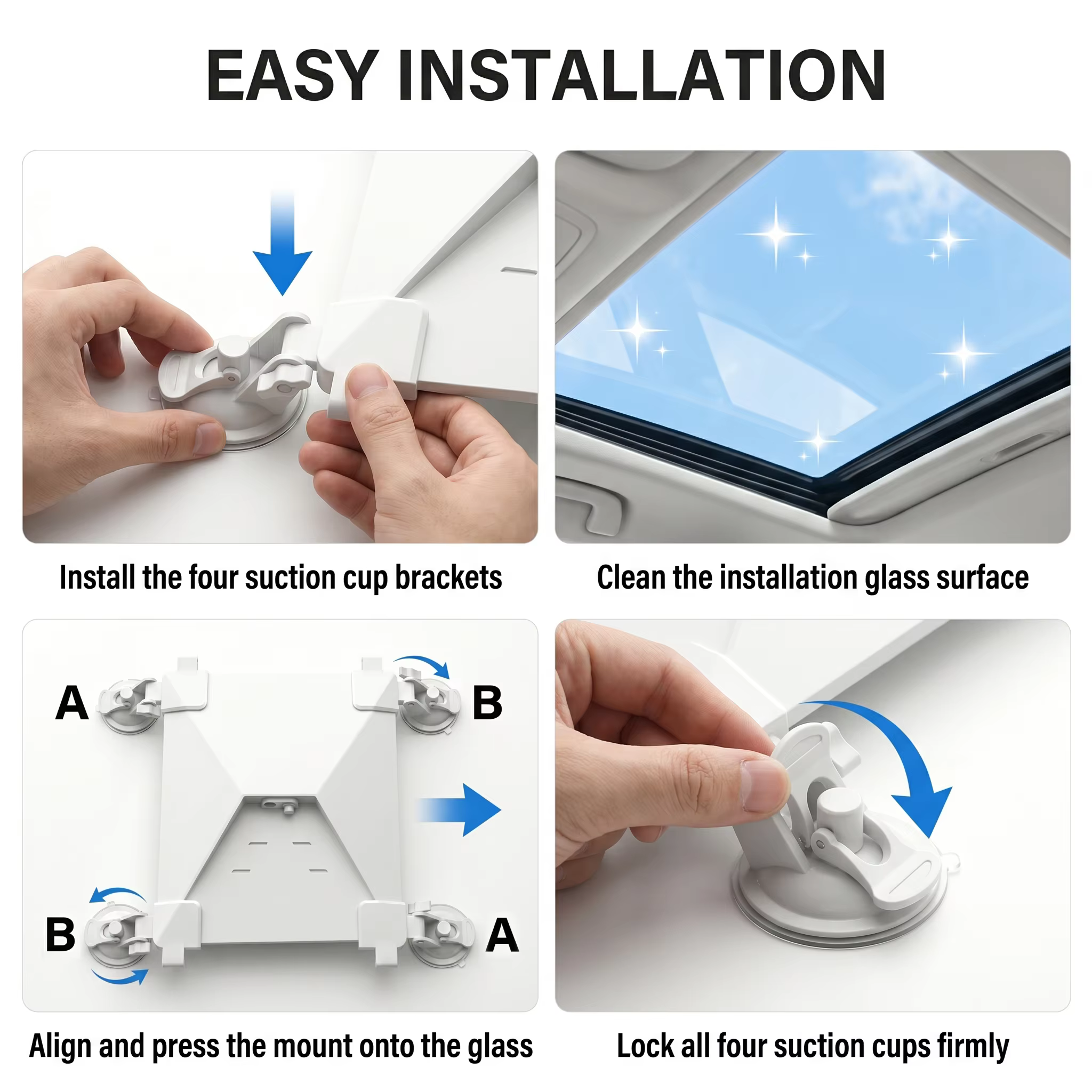 Soporte Starlink Mini estable para salpicadero con ventosa ajustable