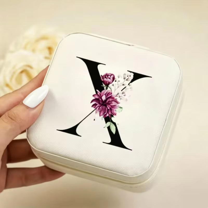 Estuche de joyas con cierre A-Z – Caja organizadora elegante - imagen 4