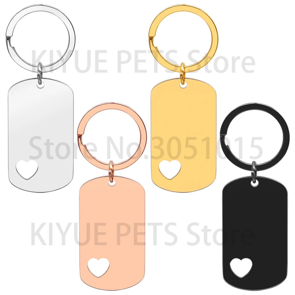 Colgantes Rectangulares para Placa Identificación Perro – Acero Inoxidable - imagen 3