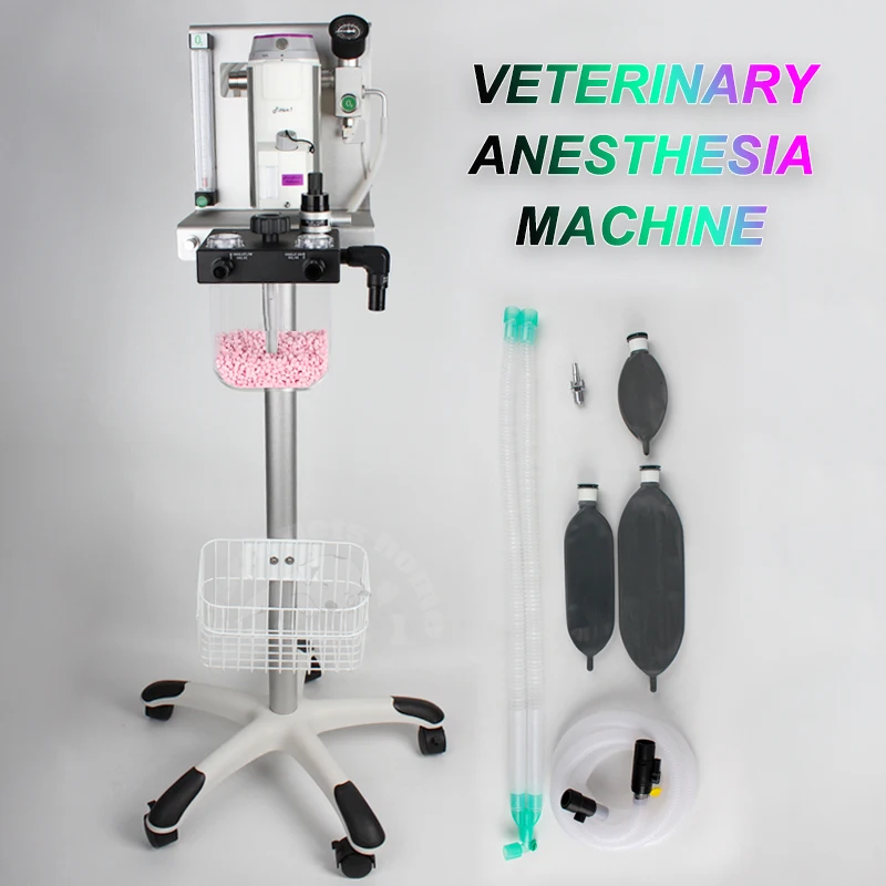 Máquina de anestesia veterinaria con carro para gatos y perros - imagen 3