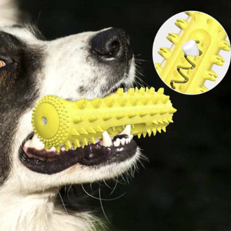 Juguete masticable de goma con cepillo dental para perros: aliento - imagen 5