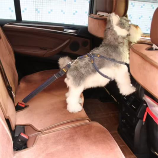 Arnés de seguridad retráctil para perros – Cinturón de viaje ajustable para coche - imagen 2