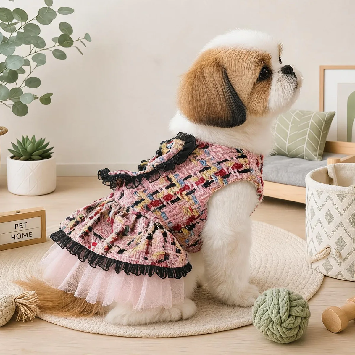 Vestido de Princesa para Perros Pequeños – Traje de Fiesta con Lazo - imagen 3