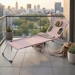 Tumbona plegable ajustable para gatos y perros con orificio facial