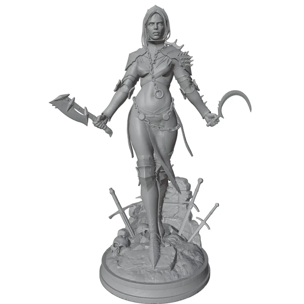 Figura 3D de personaje anime gris, para decoración de gatos y perros - imagen 2