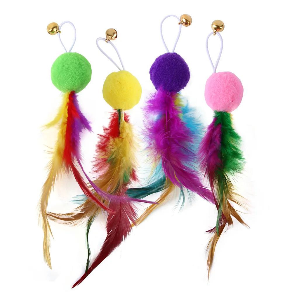 Detalle de plumas de colores