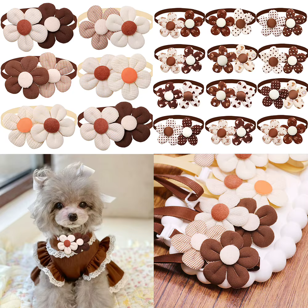 Lazos ajustables para perros y gatos – Pack de accesorios de moda otoñal - imagen 4