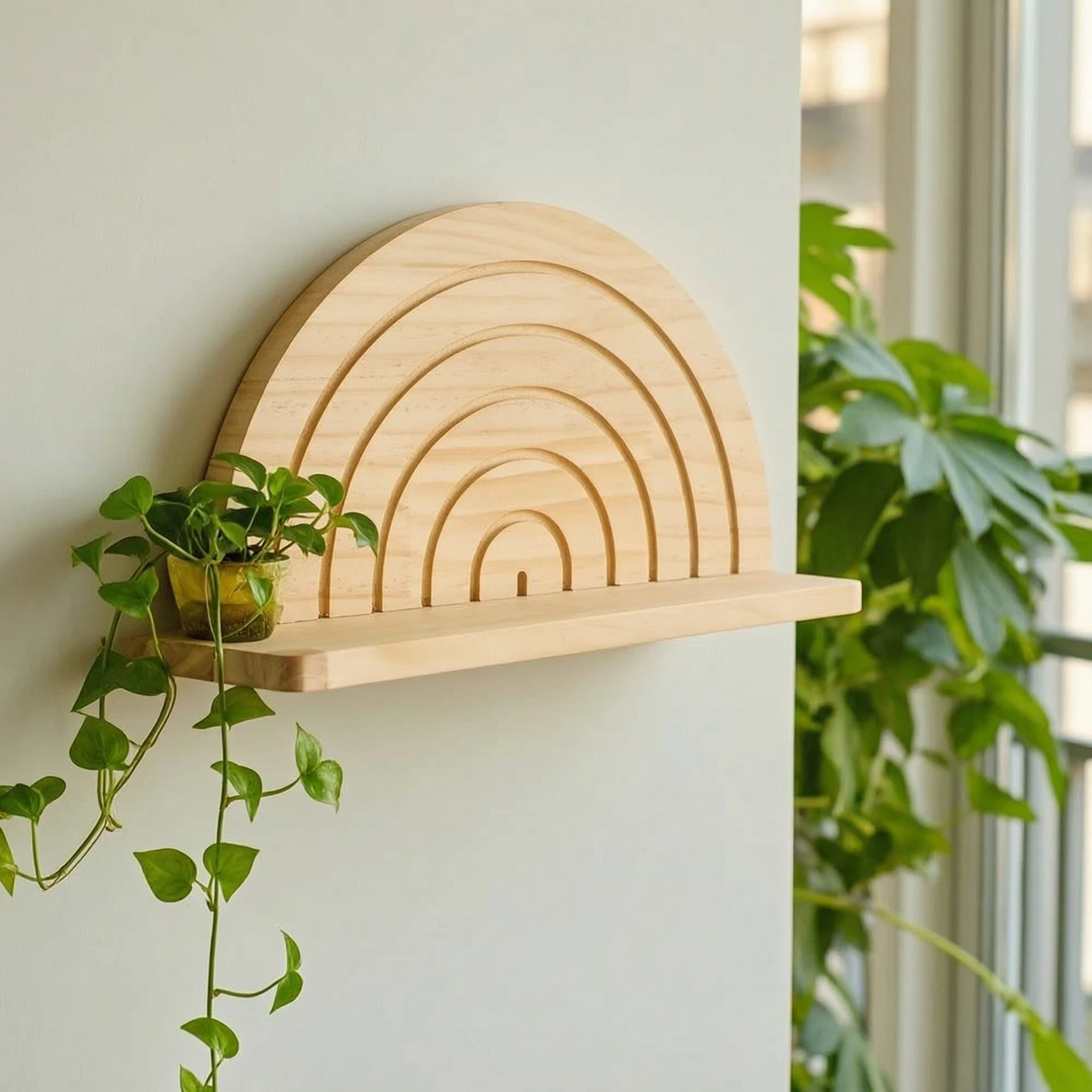 Escalera de Pared Arcoíris para Gatos – Diseño Nórdico y Rústico - imagen 5