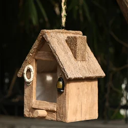 Nido colgante para pájaros: caja de anidación resina en pared exterior