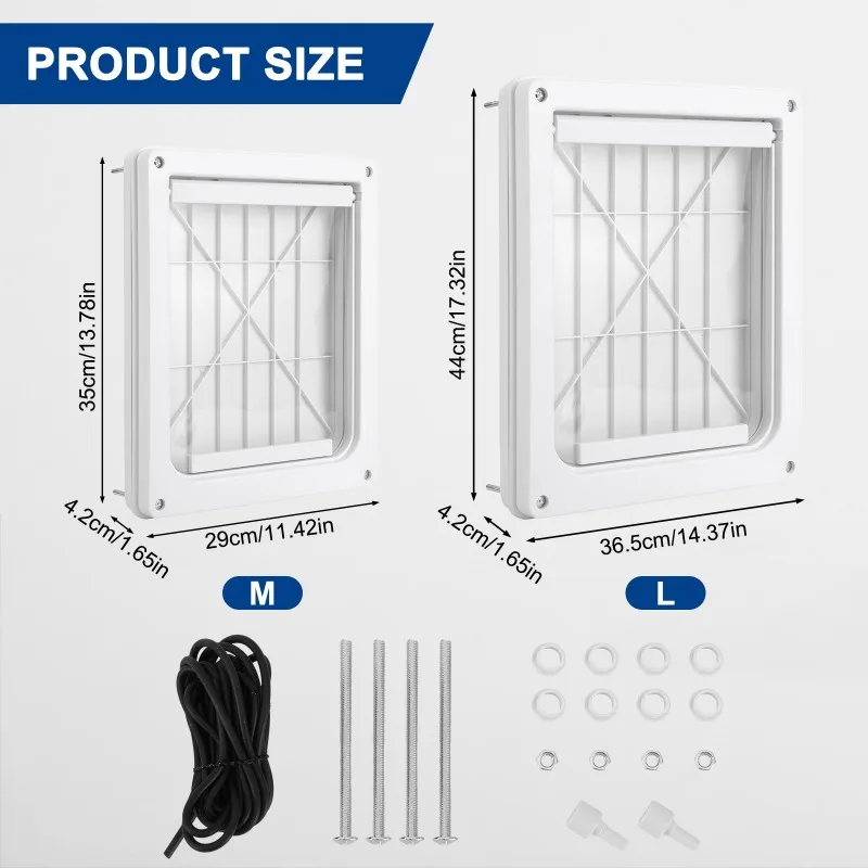 Puerta de PVC para perros grandes y medianos: Golden y Collie - imagen 2