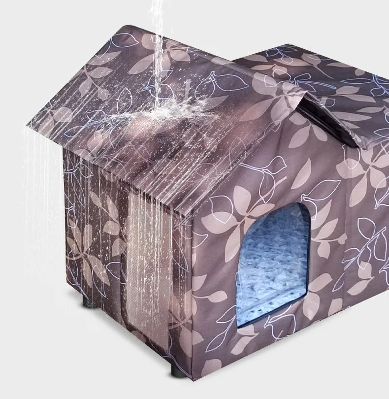Casa impermeable para gatos - exterior