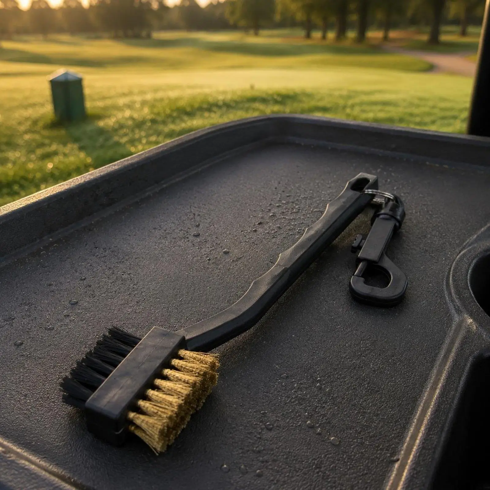 Cepillo limpiador para palos de golf – Doble cepillo eliminador de residuos - imagen 2