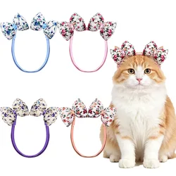 Lazo ajustable para perro con flores – Accesorio para cachorros