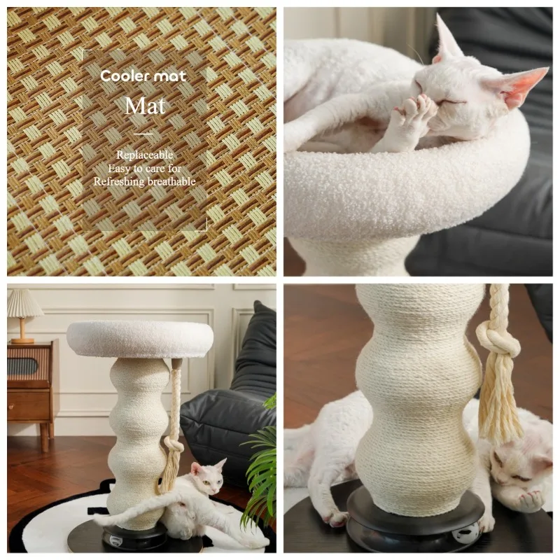 Rascador para Gatos con Plataforma de Observación y Cama - imagen 3