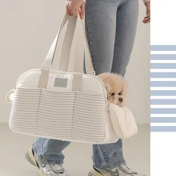 Bolsa de transporte cálida para gatos y perros, malla transpirable