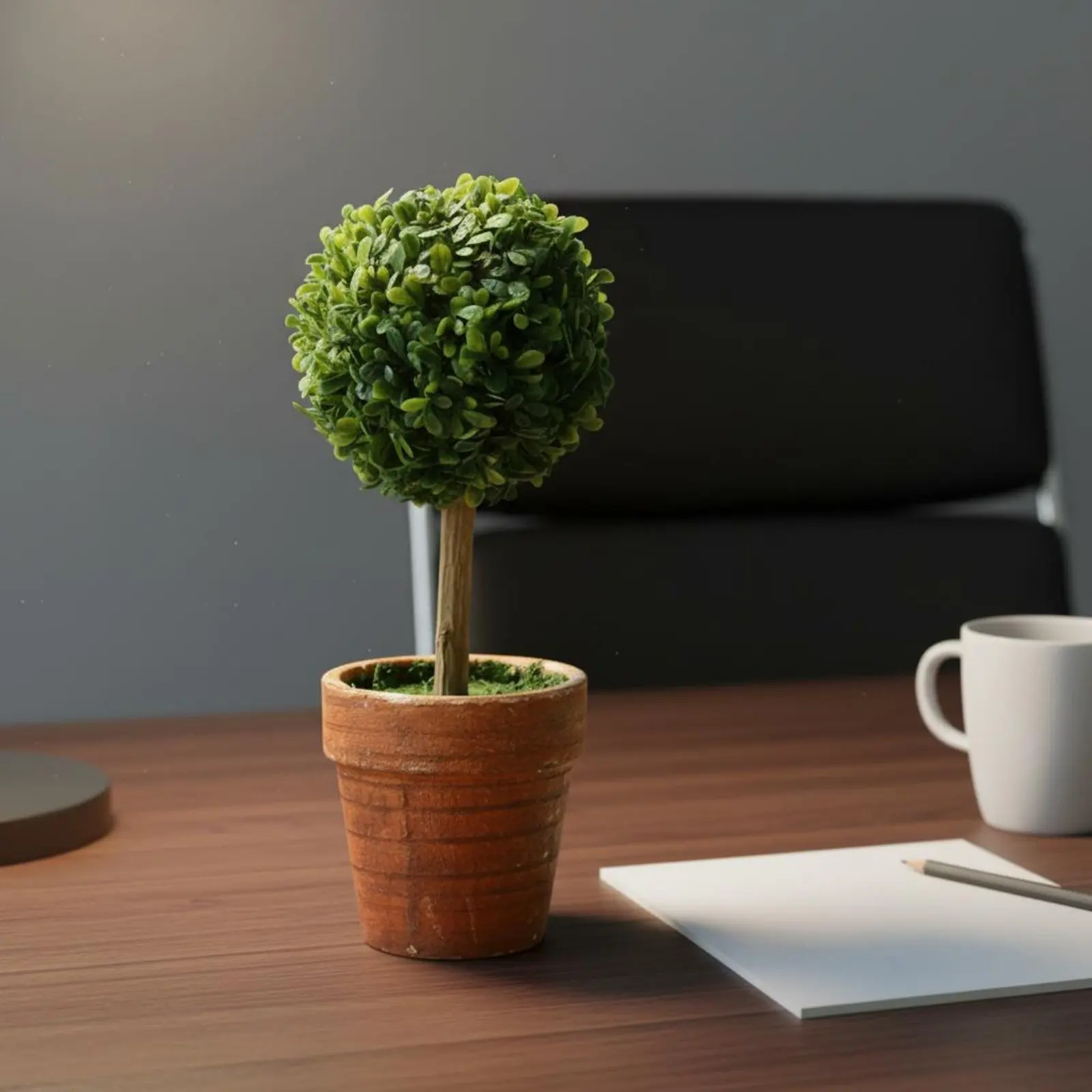 Planta artificial en maceta pequeña, decoración para gatos y perros - imagen 4