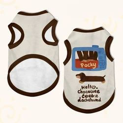 Camiseta transpirable de malla para perros Dachshund, verano fresca