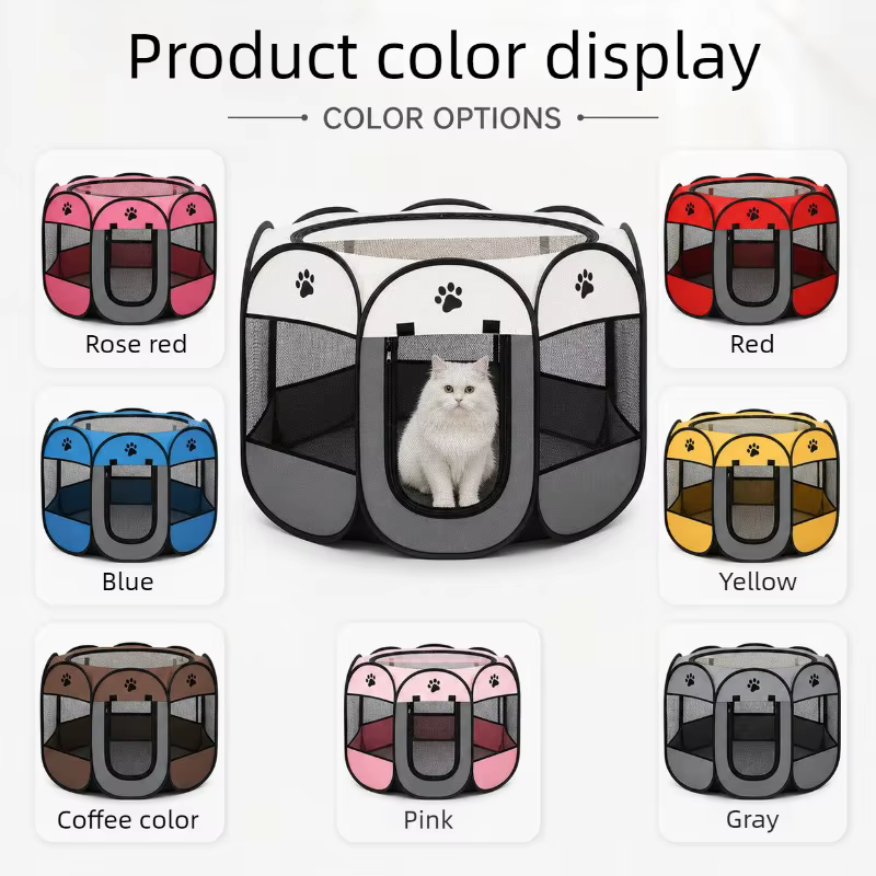 Corral Plegable de Malla para Perros y Gatos – Zona Juego y Descanso - imagen 4