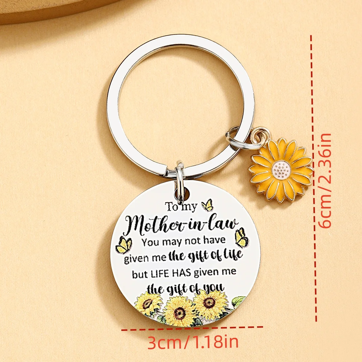 Llavero girasol detalle rostro
