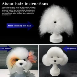 Cabeza práctica peluquería canina – Maniquí realista para entrenar