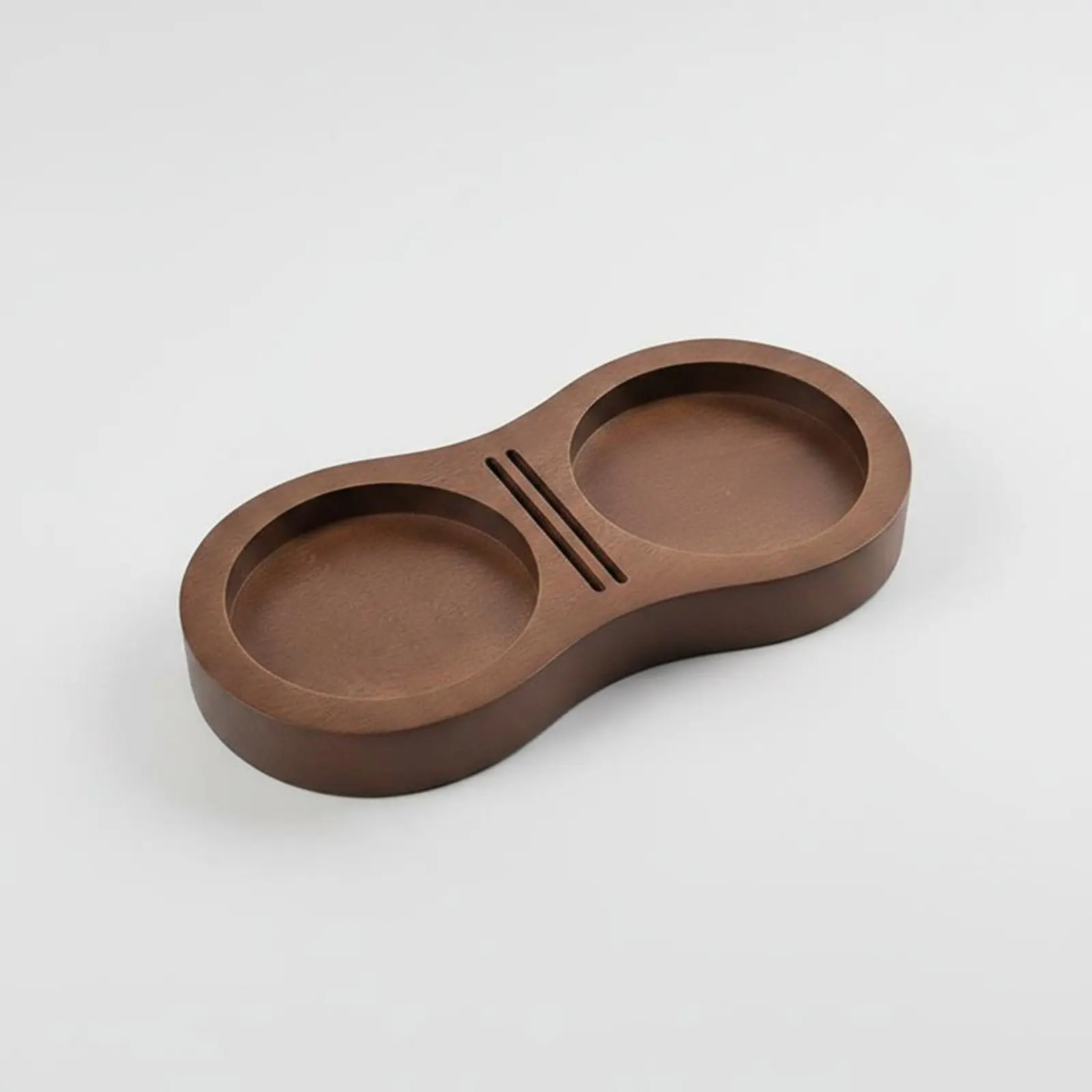 Soporte para tamper de café de nogal – estación universal apisonado