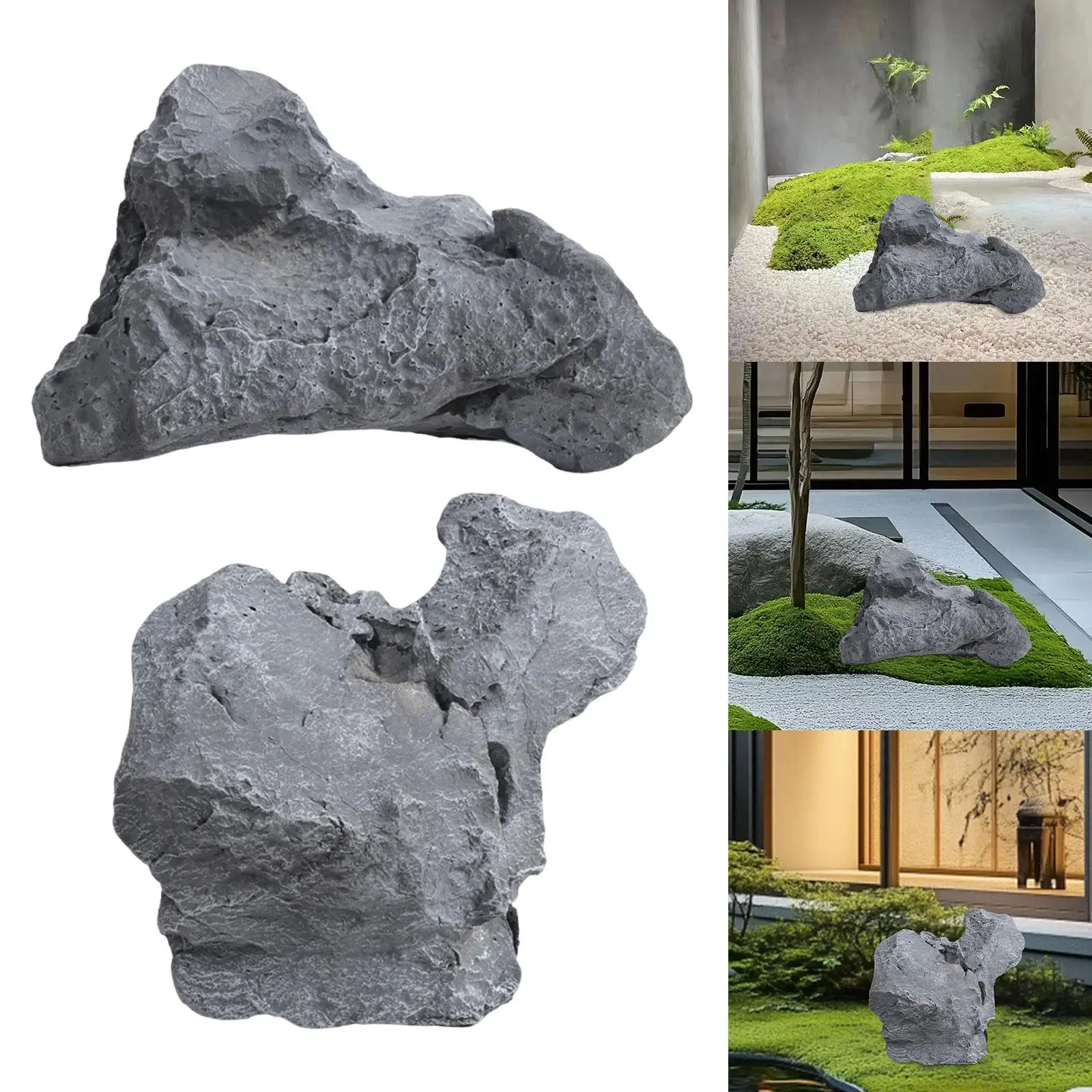 Escultura decorativa imitación piedra para jardín de gatos y perros - imagen 3