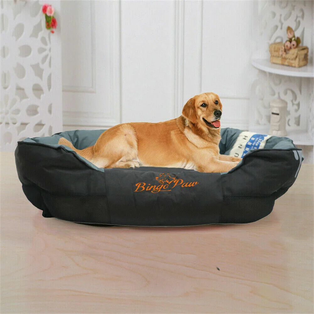 Cama ortopédica impermeable lavable para perros XXL–L, cojín extraíble - imagen 2