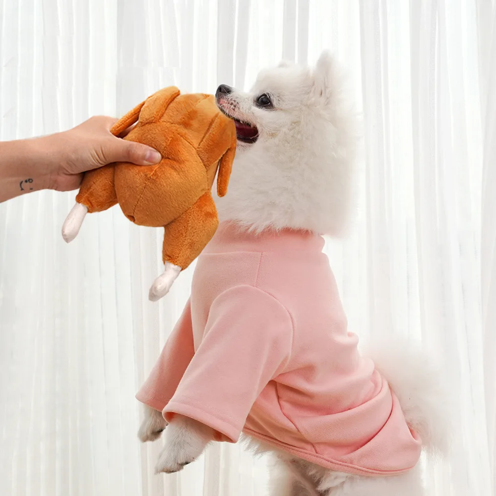 Juguete de peluche con sonido de pollo asado para perros y gatos - imagen 2
