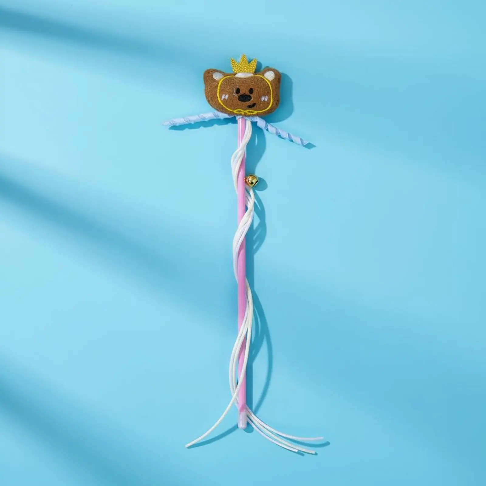 Varita de juguete para gatos con borla y sonajero resistente - imagen 2