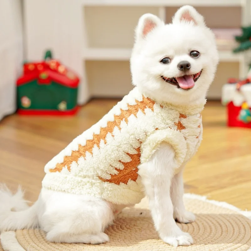 Sudadera capucha para perros Yorkie con rayas