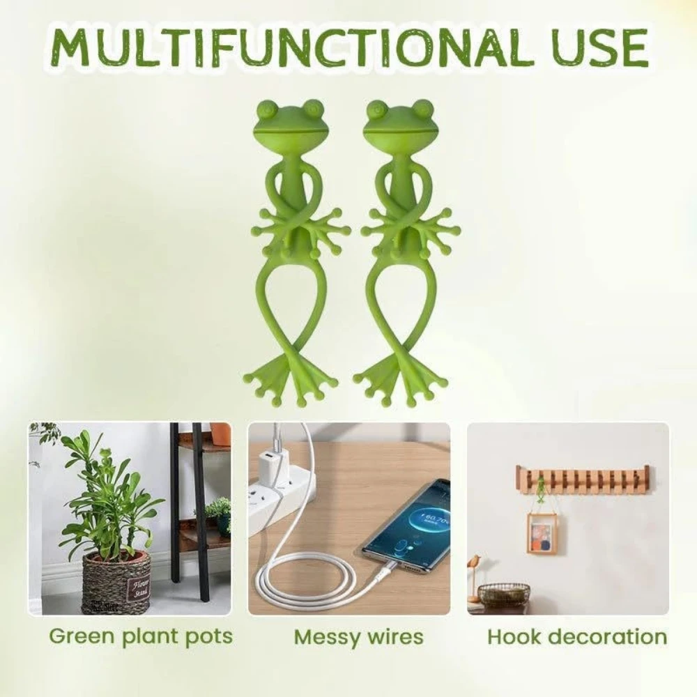 Soporte de jardín en forma de rana – Ajustable y decorativo - imagen 5