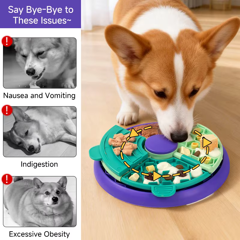 Comedero de alimentación lenta para perros antiasfixia y antiansiedad - imagen 3