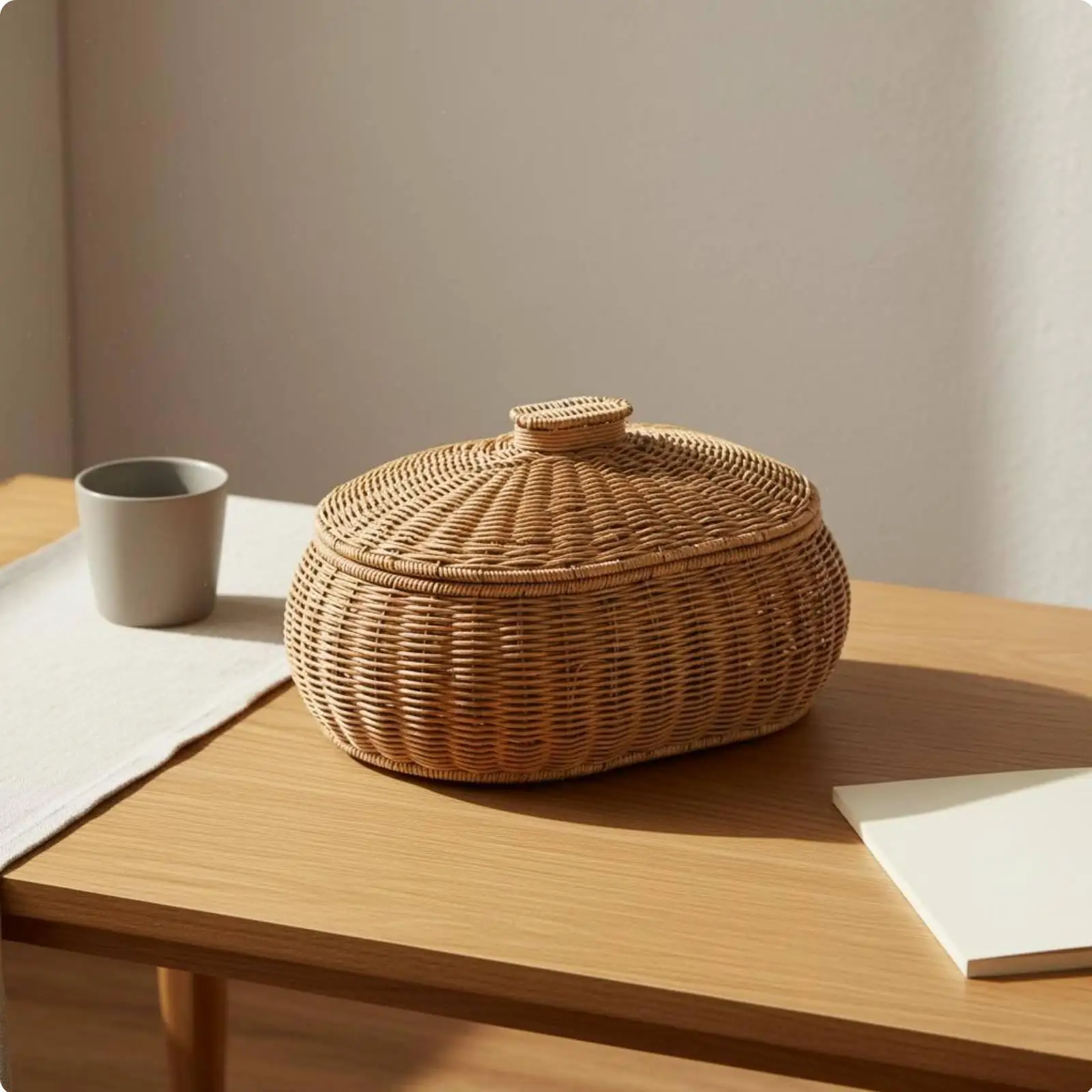 Cama tejida con tapa para gatos y perros - imagen 3