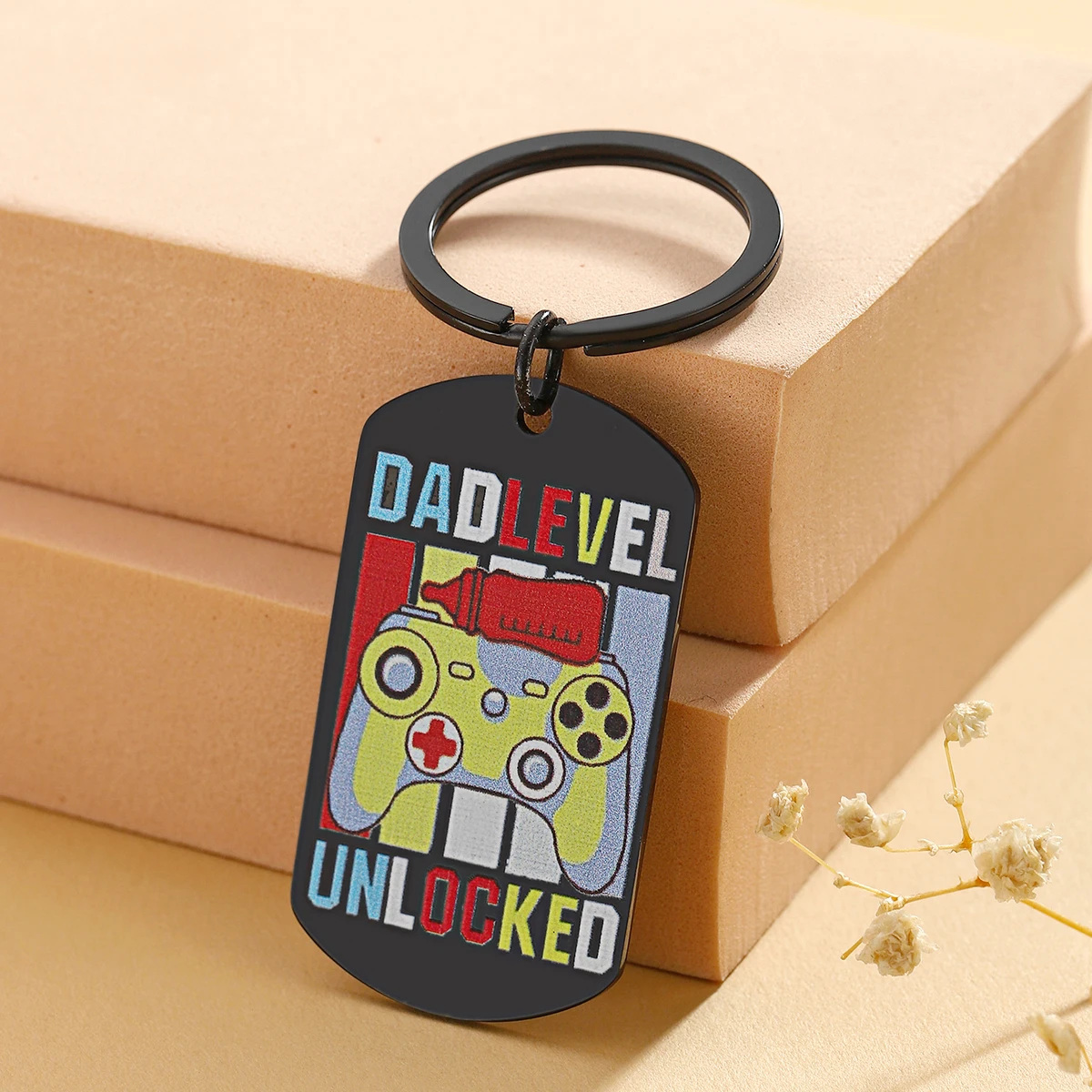 Llavero papá rectangulado