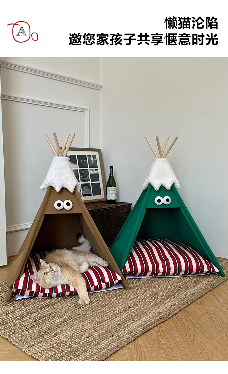 Casa para Gatos en modo nido semicerrado