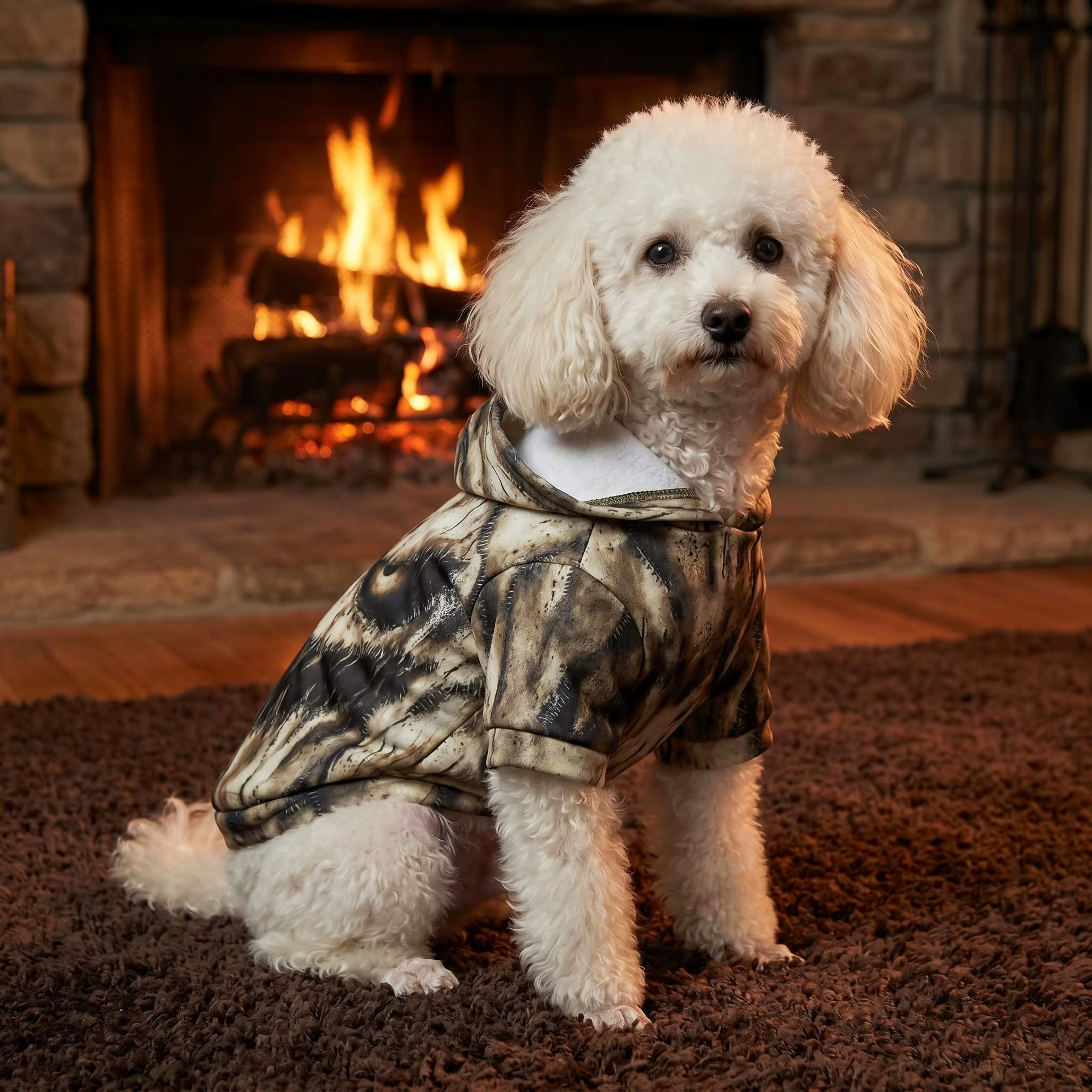 Mascota con ropa temática para Halloween