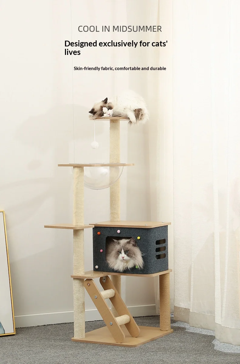Torre de gato lista para interior
