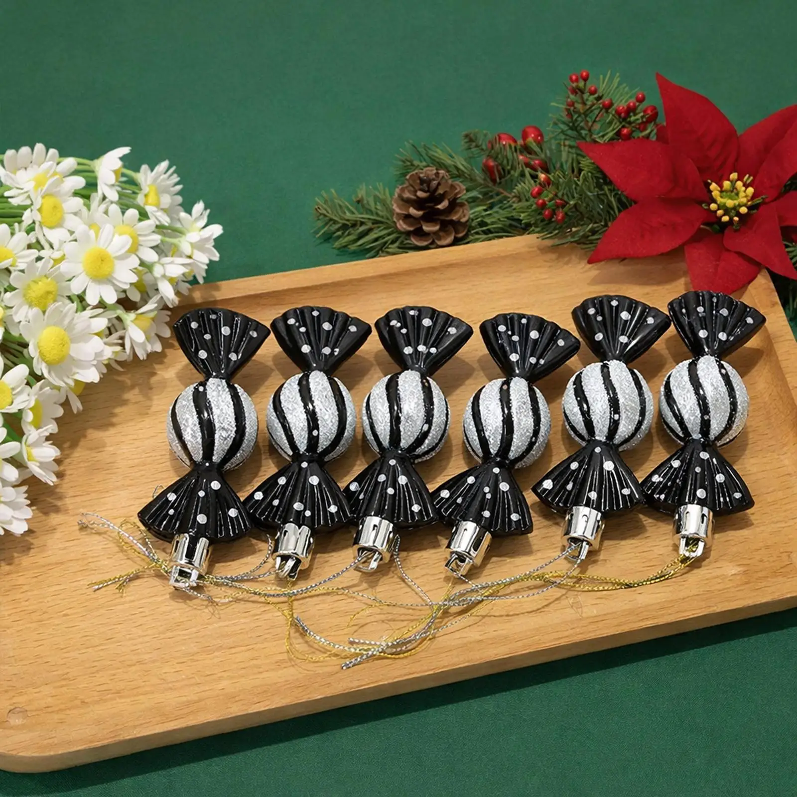 Esferas Navideñas Brillantes 8 cm con Purpurina – Decoración Árbol de Navidad - imagen 3