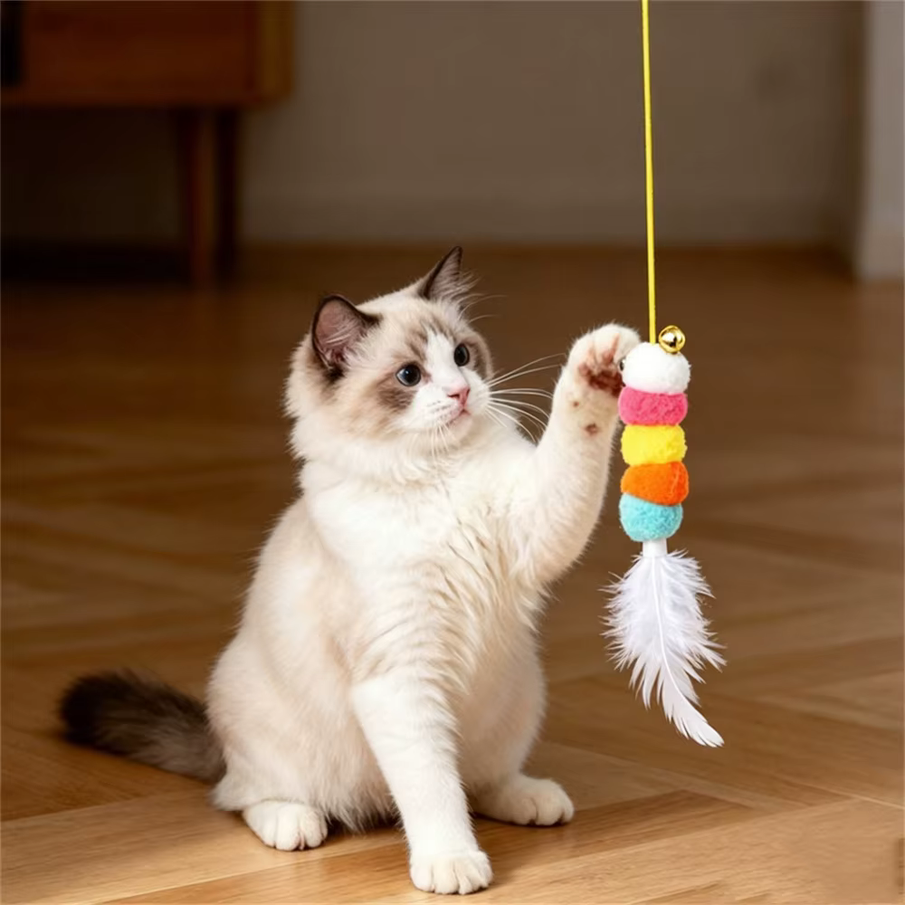 Juguete eléctrico interactivo para gatos con cuerda retráctil y carga USB - imagen 3