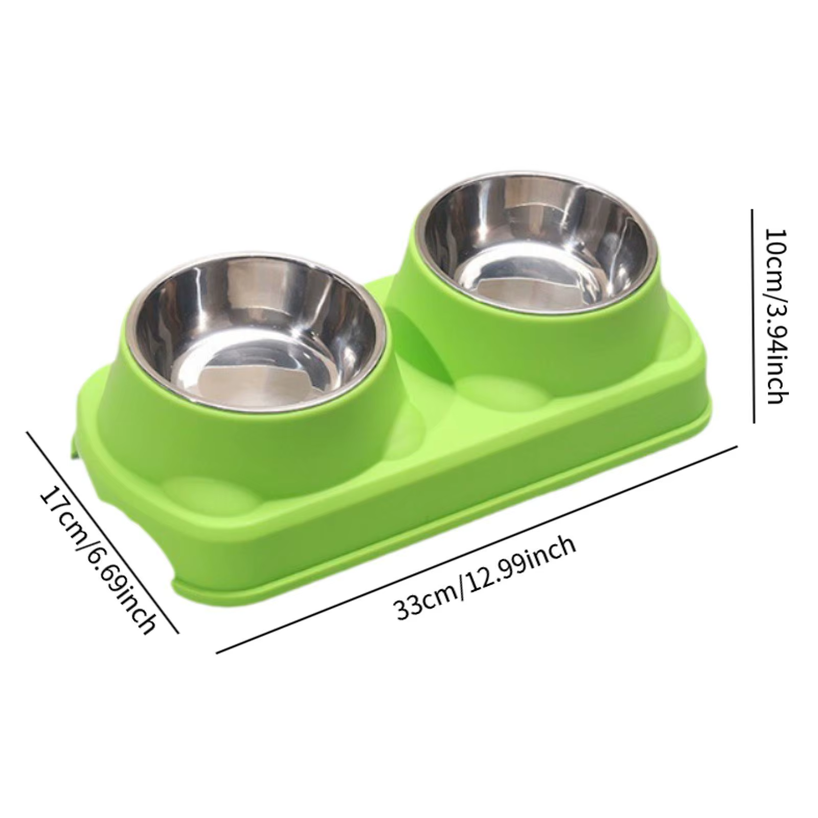Comedero elevado de acero inoxidable para gatos