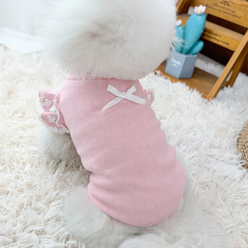 Camiseta encaje transpirable para perro pequeño – Ropa verano