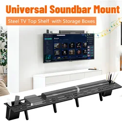 Soporte TV sin taladrar, montaje superior para altavoces y AV