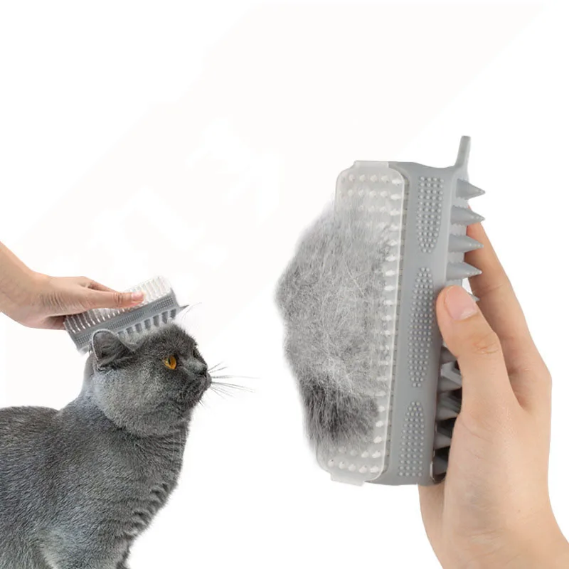 Cepillo para eliminar pelo en perros y gatos, masaje de baño - imagen 5
