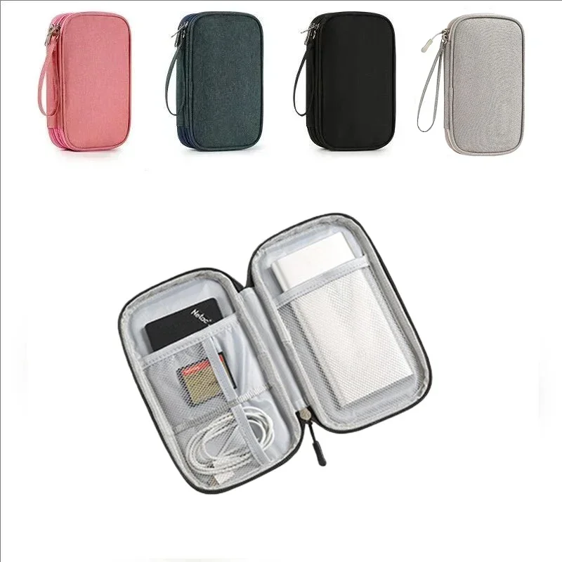 Estuche organizador de cables cerrado con cremallera